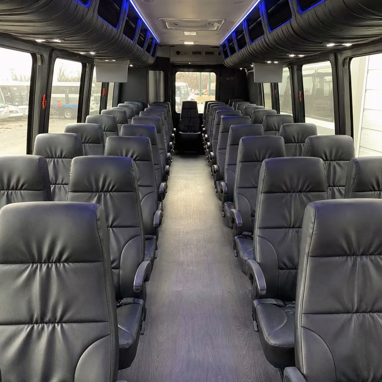 25 passenger minibus interior