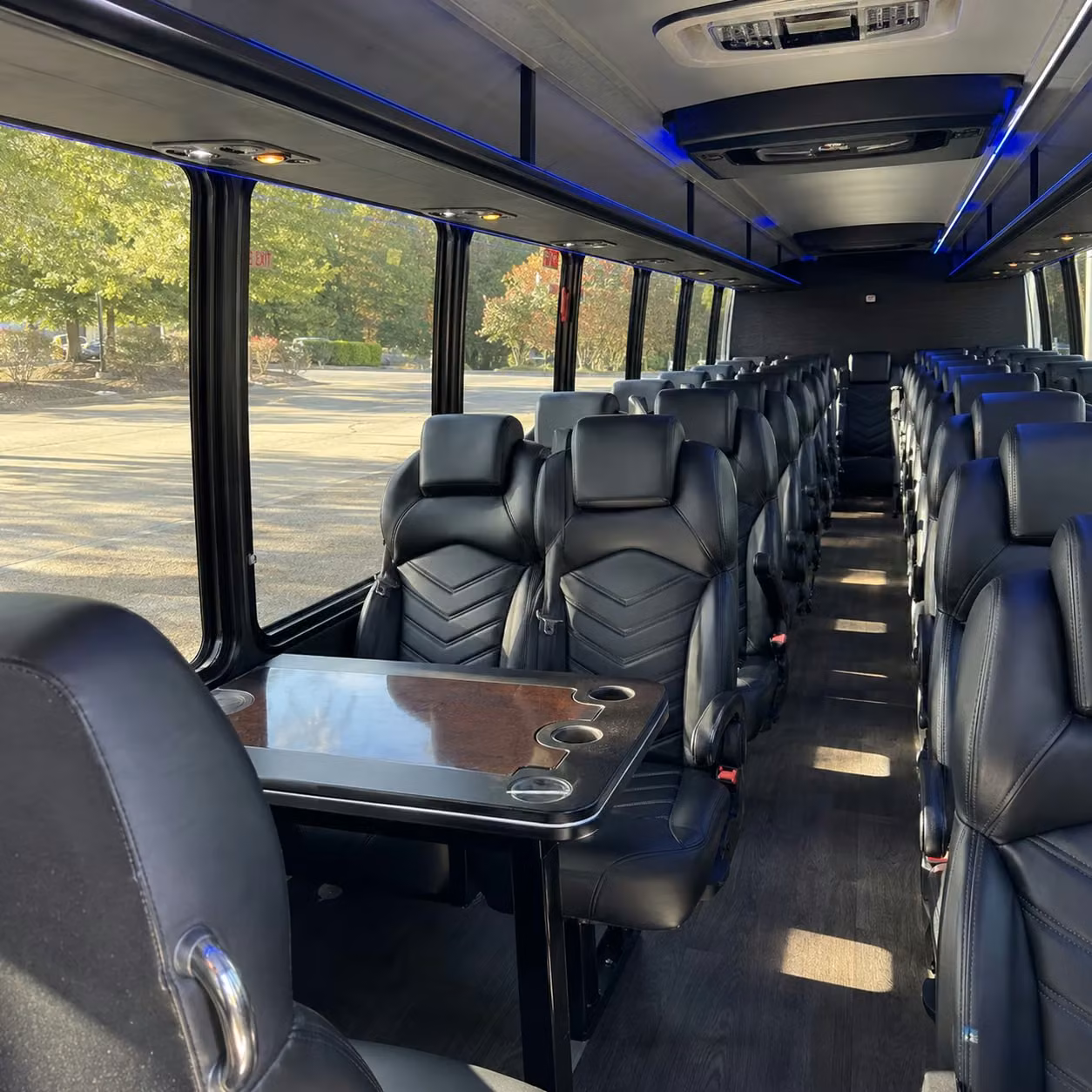 28 passenger minibus interior