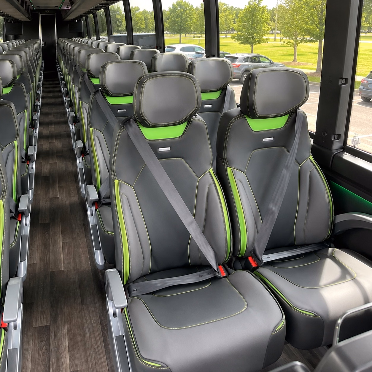 independence charter bus interior
