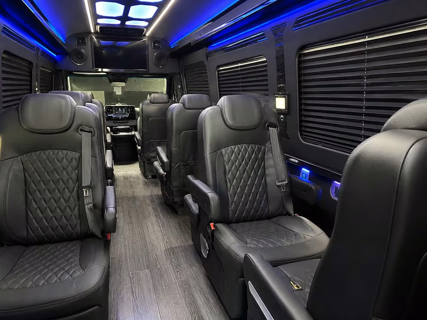 sprinter van with driver inside